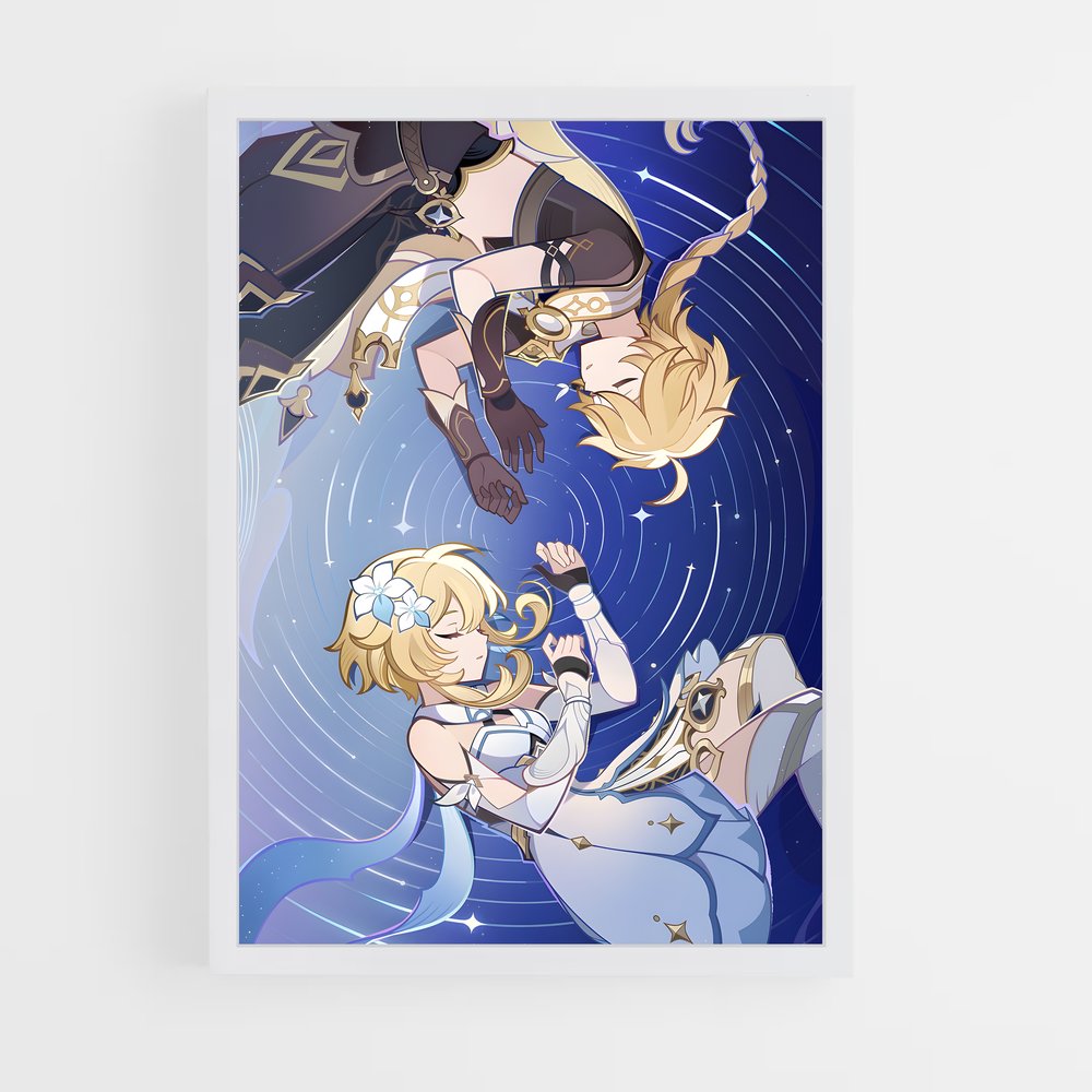 Poster Voyageur des Légendes – affiche Genshin impact (vue 3)